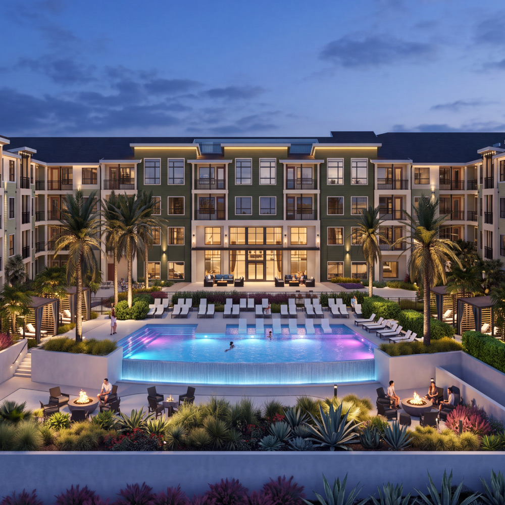Rendering of Asturia property in Tampa Bay, FL, a project by Equity Resources